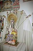 Cusco, San Blas quarter, the Mendivil shop with the traditional long necked angels